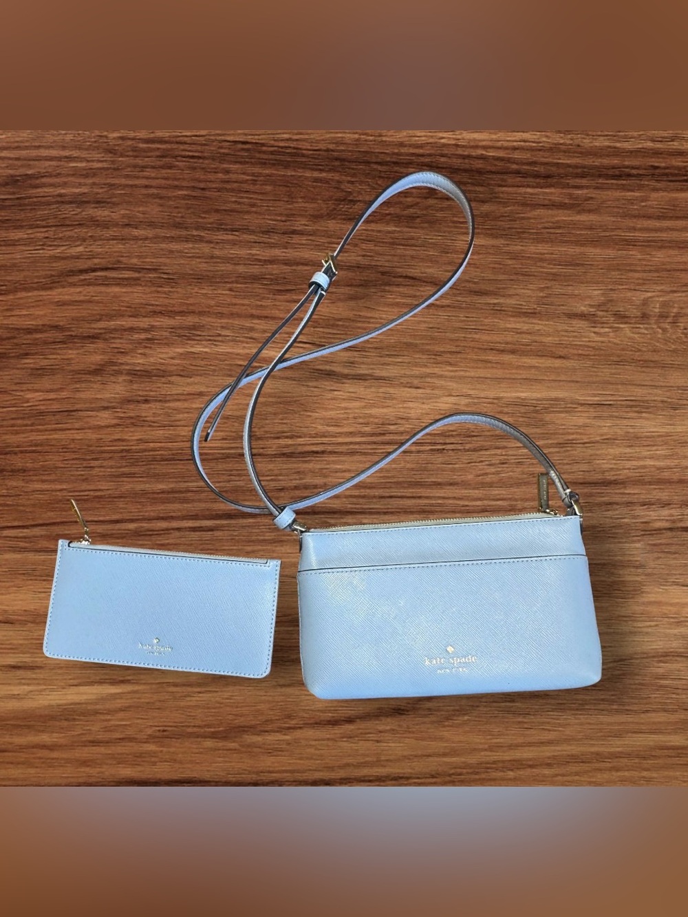 Kate Spade Sadie Crossbody Set Light Blue